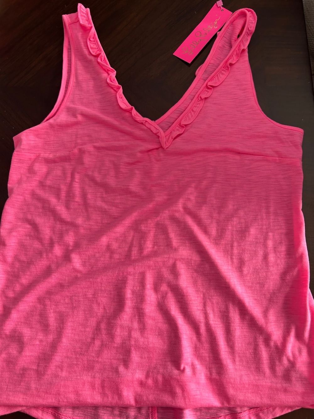 Lilly Pulitzer Gigi ruffle top sleeveless NWT medium
